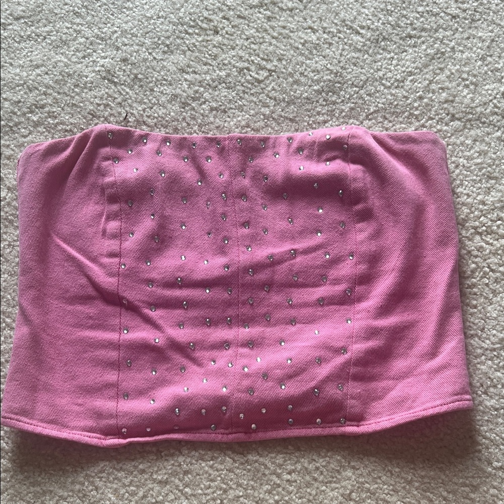 Pink Embellished Women's Top